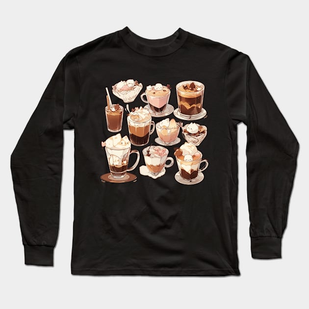 cute cofee mugs Long Sleeve T-Shirt by chidees